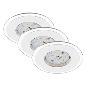 3 x Briloner 7197-036 LED Weiß Einbauspots IP44 3 x...