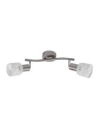 Briloner 2826-022 Deckenleuchte Nickel/Weiß max. 2 x 5,5W E14 schwenkbar exkl. Leuchtmittel