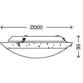 Briloner 3331-114 LED Deckenleuchte Silber 1 x 8,4W 900lm 4000K neutralweiß 