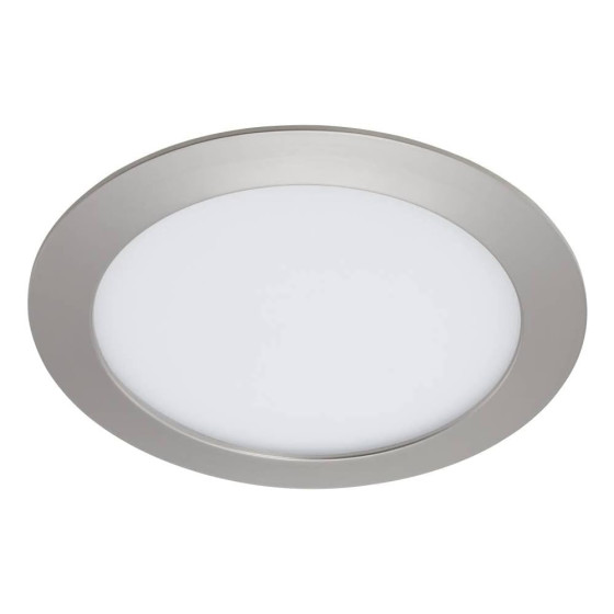 Briloner 7291-012 LED Einbauleuchte Nickel IP44 12W 1200lm 4000K Neutralweiß 4-Stufen-Dimmbar