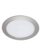 Briloner 7291-012 LED Einbauleuchte Nickel IP44 12W 1200lm 4000K Neutralweiß 4-Stufen-Dimmbar