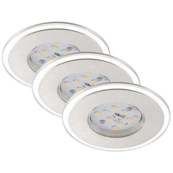 Briloner 7197-039 LED Einbauleuchte Alu IP44 4,5W 470lm 3000K warmweiß Stufen-Dimmbar