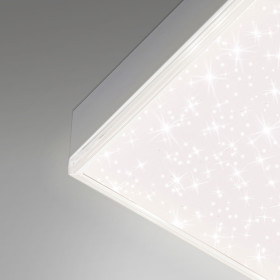 Briloner 7381-016 LED Panel Deckenlampe 30cm 15W 1600lm Dimmbar 3000K-6500K inkl. Fernbedienung Sternenhimmel