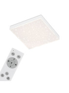 Briloner 7381-016 LED Panel Deckenlampe 30cm 15W 1600lm Dimmbar 3000K-6500K inkl. Fernbedienung Sternenhimmel