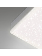 Briloner 7381-016 LED Panel Deckenlampe 30cm 15W 1600lm Dimmbar 3000K-6500K inkl. Fernbedienung Sternenhimmel