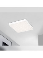 Briloner 7381-016 LED Panel Deckenlampe 30cm 15W 1600lm Dimmbar 3000K-6500K inkl. Fernbedienung Sternenhimmel