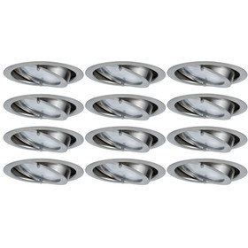 12 x Paulmann Set Micro Dress Einbauleuchten 20W G4 Eisen...