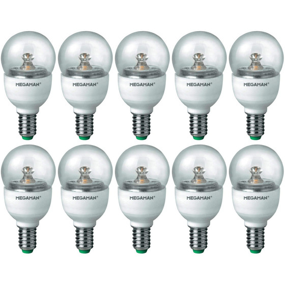 10 x Megaman MM21022 LED E14 3W=25W Tropfen Glühbirne...