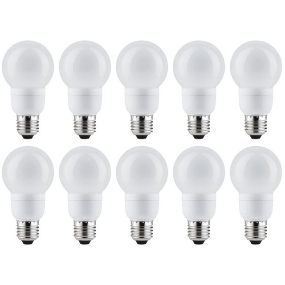 10 x Paulmann 893.17 Energiesparlampe Globe 7W E27...