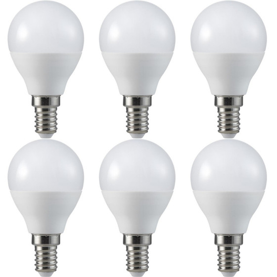 6 x Müller-Licht 400342 Tropfenform LED-Lampen E14 5,5W...