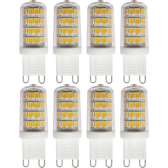 8 x Müller Licht 400306 LED Stiftsockellampe G9 3W=28W...
