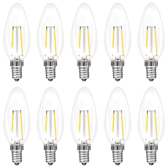 Müller-Licht 24618 LED Windstoß Lampe 2W Leuchtmittel Kerze E14 Warmweiß